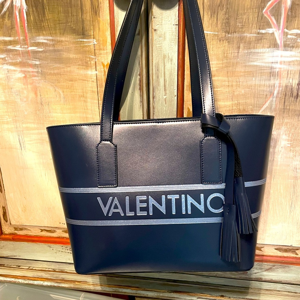 Valentino navy tote